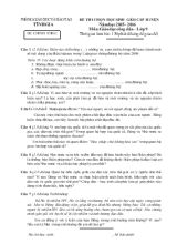 Đề thi chọn học sinh giỏi cấp huyện năm học 2015 - 2016 môn Giáo dục công dân lớp 9